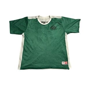 Challenger Teamwear Soccer Jersey Mens Adult Small Green White Excellent Mesh